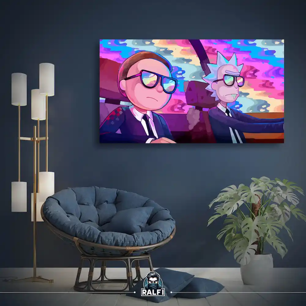 تابلو شاسی Rick and Morty