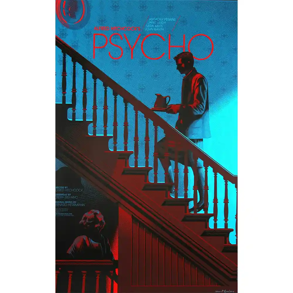 psycho خرید تابلو شاسی فیلم کلاسیک